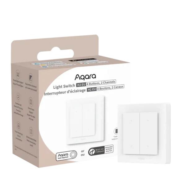Aqara Light Switch H2 EU (4 Buttons, 2 Channels)