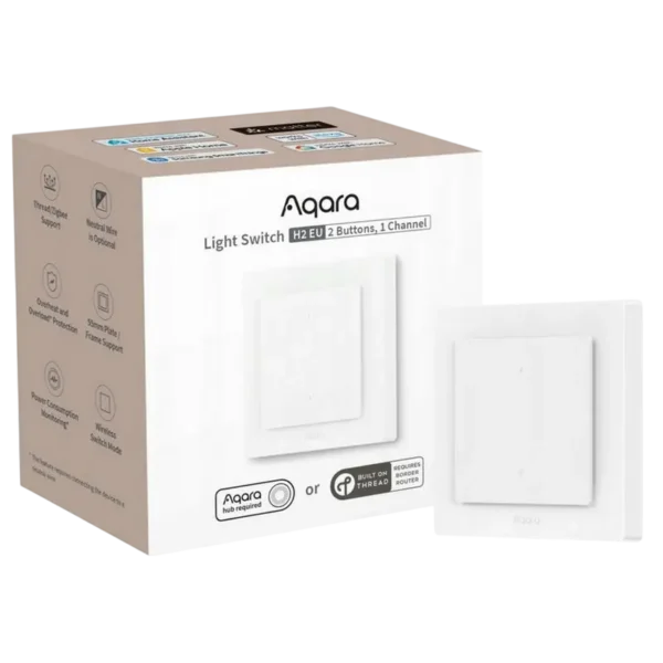 Aqara Light Switch H2 (2 Buttons, 1 Channel)